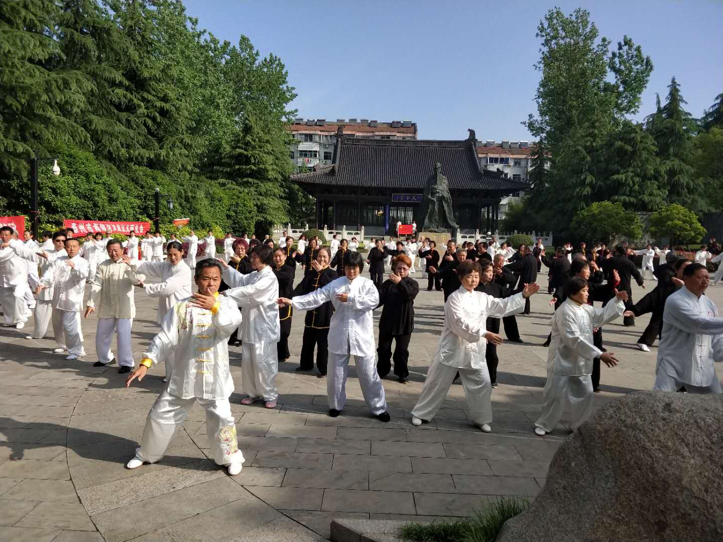 （供稿 文體列表 chinanews帶圖列表 移動版）泰州海陵武術協會舉辦《我愛我的祖國》活動