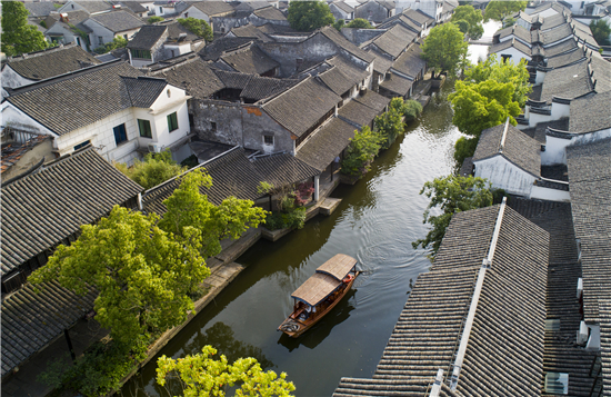 “美麗江蘇 生態家園”全媒體攝影采風走進蘇州吳江_fororder_黎裏古鎮積澱著宋、元、明、清和民國眾多的歷史遺存