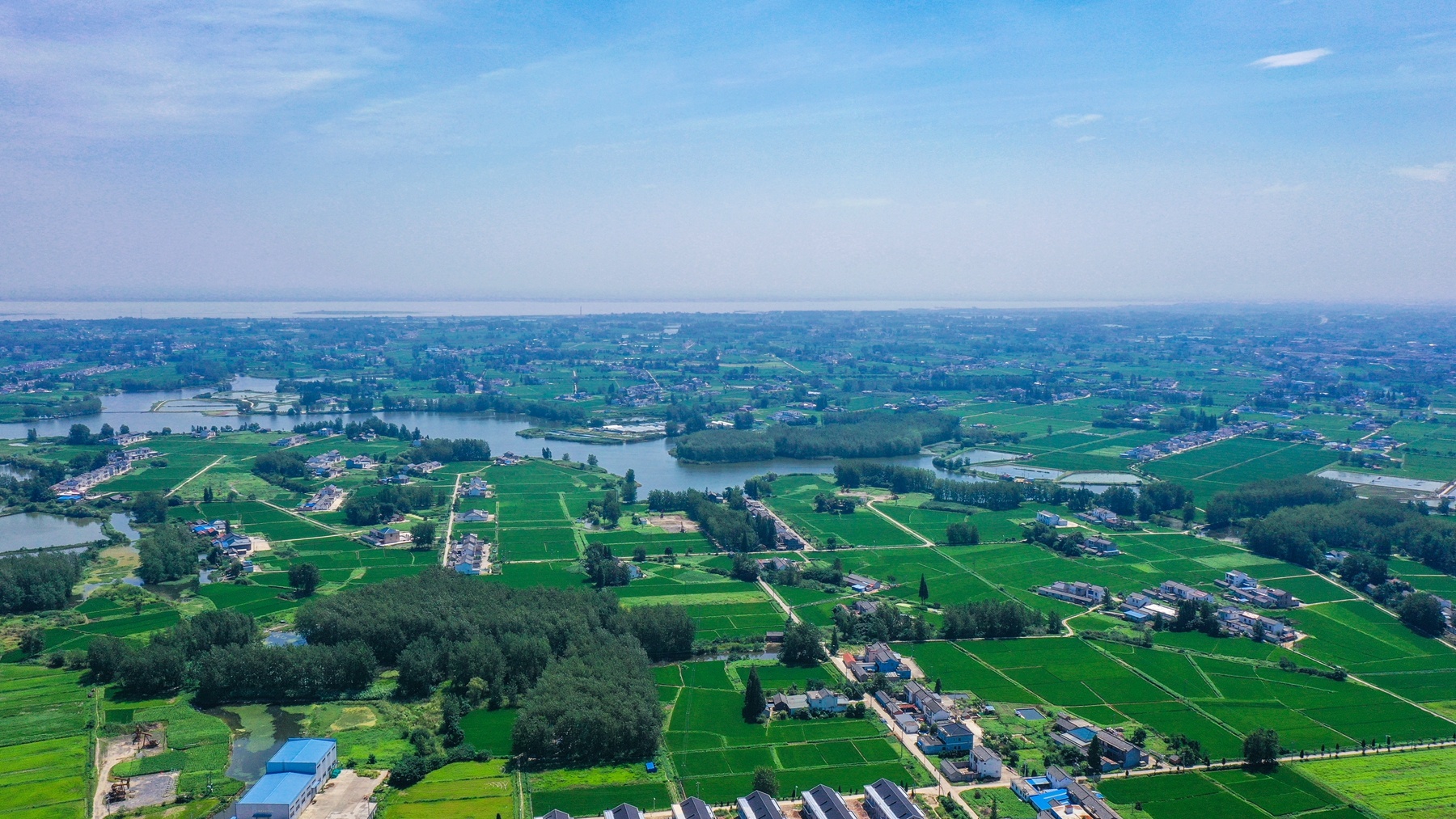 揚州北湖濕地公園：雲天滄滄 秋水泱泱