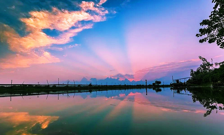 洪澤湖西順河濕地：湖畔水鄉 秋色初顯