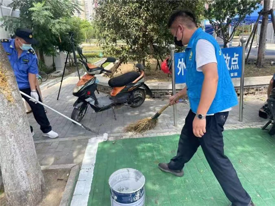 南京市雨花臺區西善橋街道合理劃線規範非機動車停放秩序_fororder_4