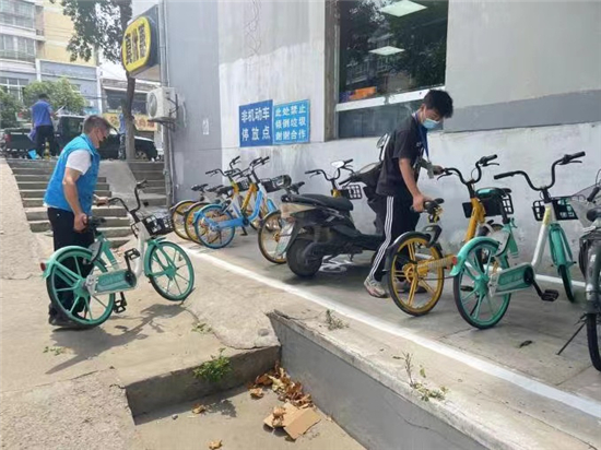 南京市雨花臺區西善橋街道合理劃線規範非機動車停放秩序_fororder_5