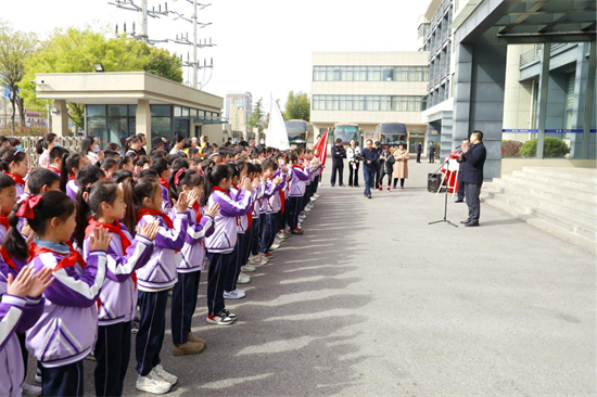 南通如皋：如師附小“校外實踐活動基地”在如皋市公安局揭牌成立_fororder_圖片1