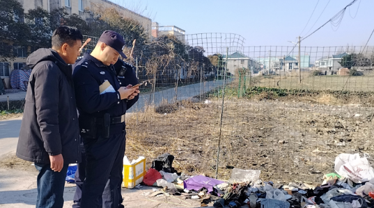 鹽城東臺市五烈鎮：整治亂倒建築垃圾 合力守護生態家園_fororder_圖片3