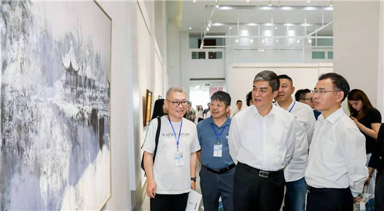 (供稿 文體列表 三吳大地蘇州 移動版)“詩意大運河”全國油畫作品展在蘇州開幕