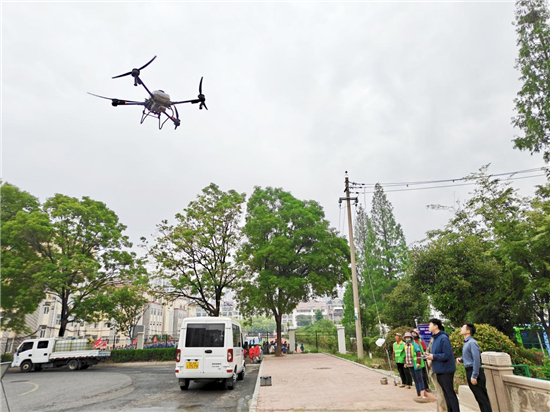 淮安市清江浦區：科技賦能 無人機精準施藥剿滅綠化蚜蟲_fororder_圖片8