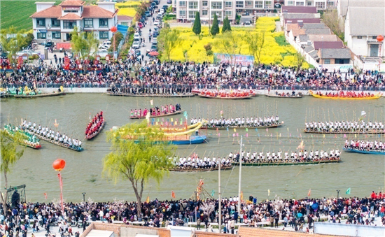 泰州興化戴南“非遺文化墻”成為“水上賽道”新景觀_fororder_圖片3