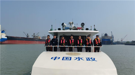 長航南通公安聯合多部門開展打擊長江非法採砂聯合清江行動_fororder_圖片4