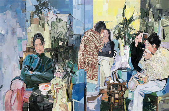 “江南如畫”—中國油畫作品展（2025）在蘇州美術館開幕_fororder_王俐 追光14-04  160X240江蘇 2024