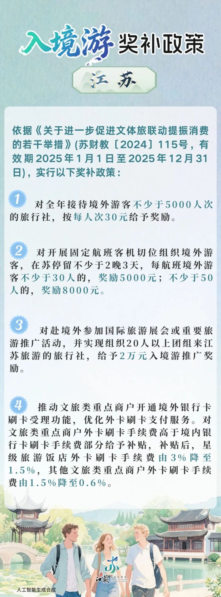前8月江蘇接待入境過夜遊客181.3萬人次，同比增長26.6%_fororder_4QM9F0jRXMur3ByofVHEZ3N2