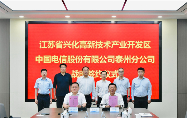 泰州興化高新區與電信泰州分公司合力打造“智改數轉”新平臺_fororder_12