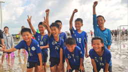 首屆江蘇青少年灘塗足球爭霸賽舉辦