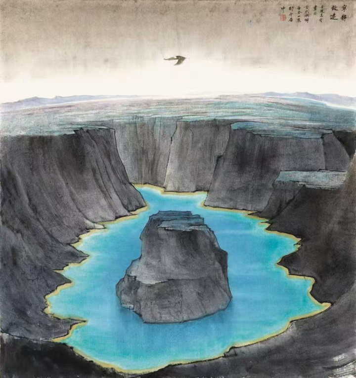 “以藝通心——中美藝術家畫美國名勝風景作品展”舊金山公立圖書館開幕_fororder_20250901_103600_010