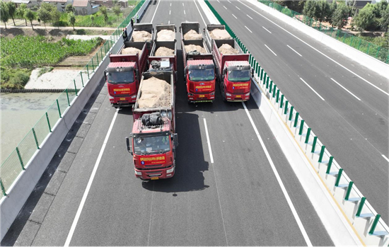 徐州東部繞越高速京杭運河特大橋順利完成橋梁荷載試驗_fororder_圖片2