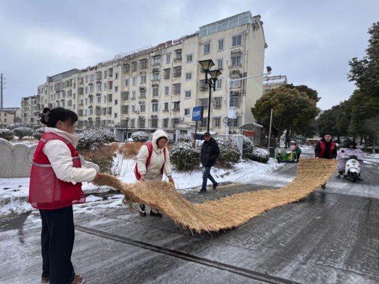 泰州海陵城西街道多社區同心戰雪 築牢嚴冬安全防線_fororder_圖片 4