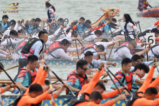 龍騰躍山海 舟載時代夢 2025第十五屆金雞湖端午龍舟賽開賽_fororder_圖片8
