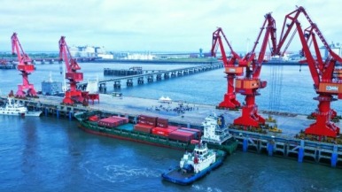 深度融入長三角一體化 南通如東洋口港“洋太”集裝箱航線開啟通江達海新篇章