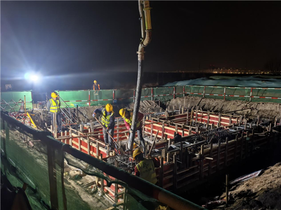 中交三航局通海三期項目廊道承臺首件澆築完成 賦能區域物流樞紐高品質建設_fororder_圖片2