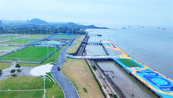 從“工業銹帶”到“綠茵秀帶” 南通人家門口新添了座長江體育公園_fororder_10