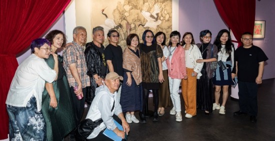 蘊含傳統技法的精細典雅 喻慧工筆畫展在東台西溪啟幕_fororder_圖片 2