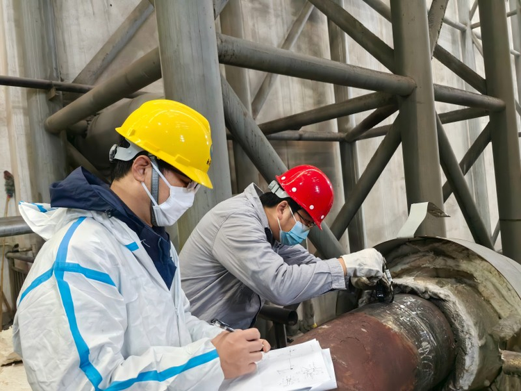 江西檢驗檢測認證總院特檢院南昌檢測分院完成垃圾焚燒發電廠鍋爐及其管道檢驗工作