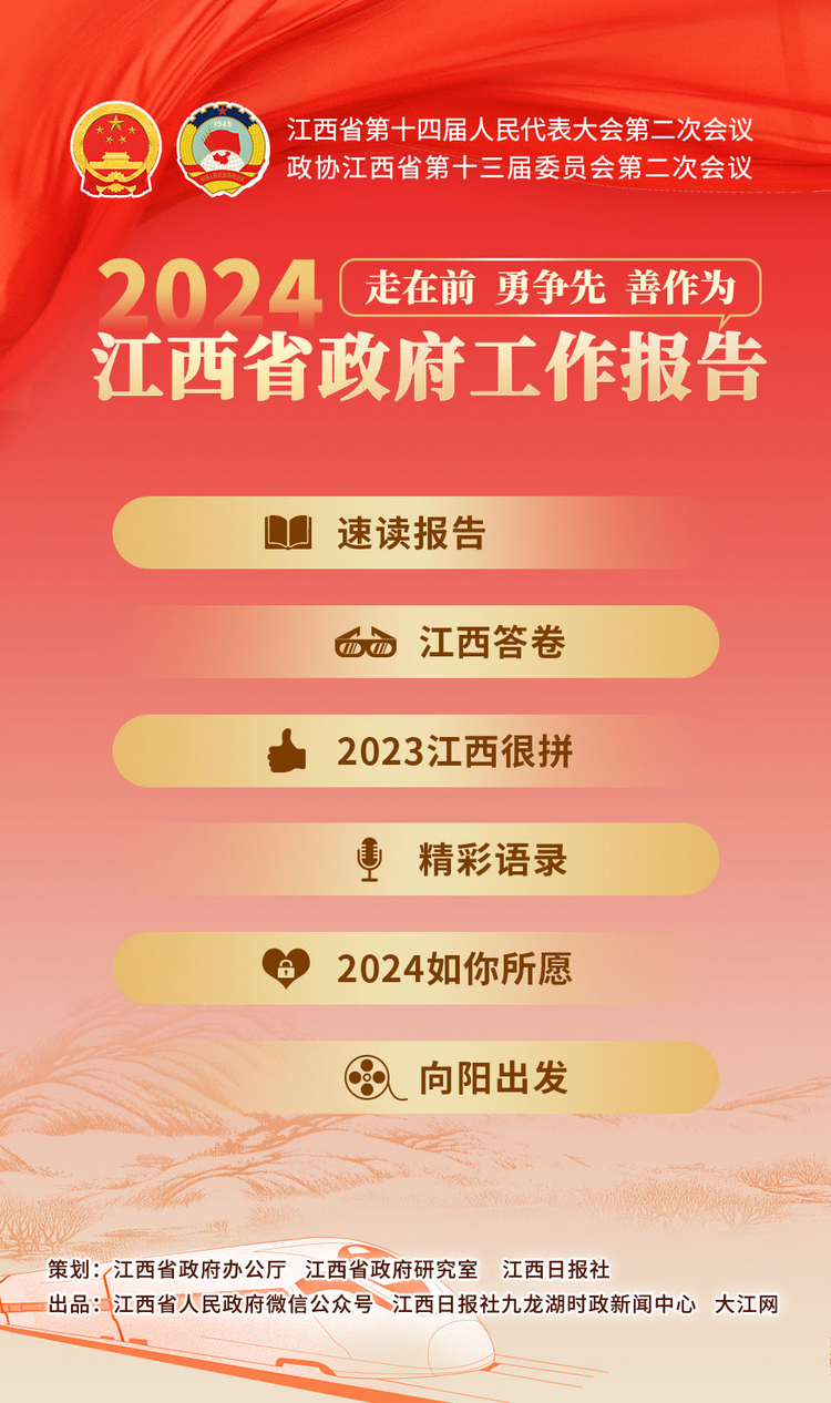 速讀江西政府工作報告要點！今年將這麼幹！