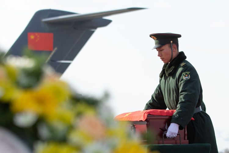 中國連續十一年迎回在韓志願軍烈士遺骸