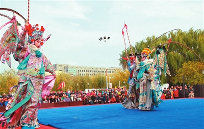 《戰沈州》在鐵嶺縣腰堡鎮上演