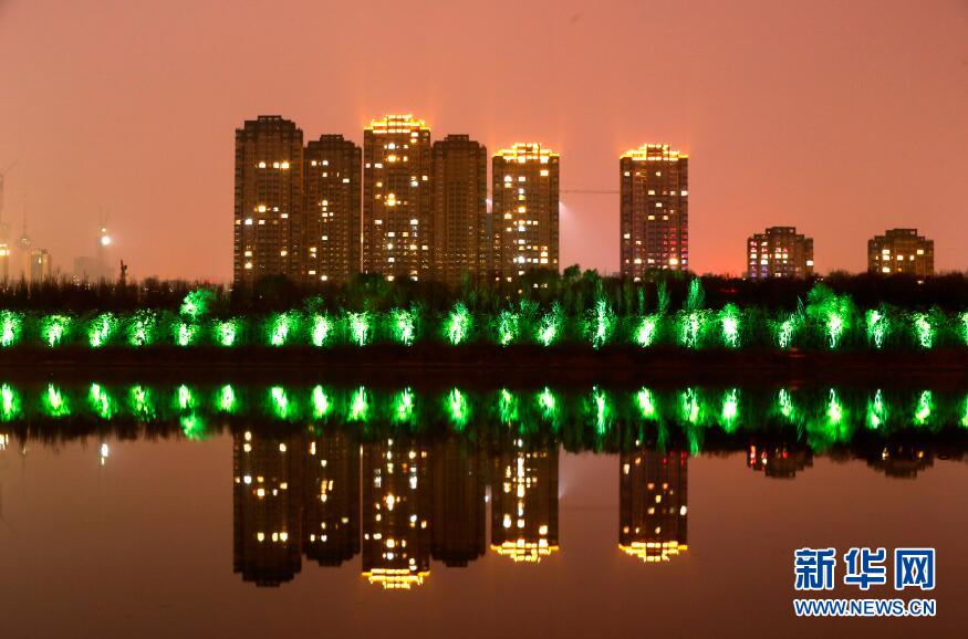 綵燈扮靚夜渾河