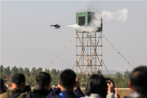 國內首次航空消防應急救援綜合演練在遼寧法庫舉辦