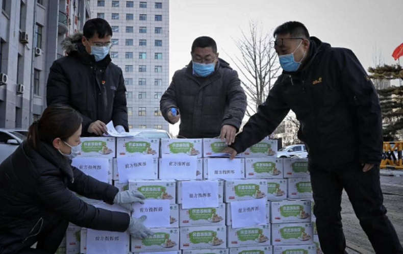 （楊總讓轉載的稿件）新民東蛇酸菜為遼寧援鄂醫療隊 捎去家鄉的味道