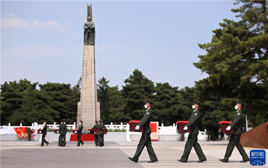 第八批在韓中國人民志願軍烈士遺骸回國_fororder_益海24