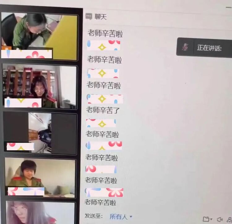 病房走廊裏的講課聲……