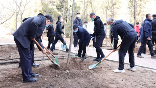 渤海大學組織義務植樹活動_fororder_圖片4