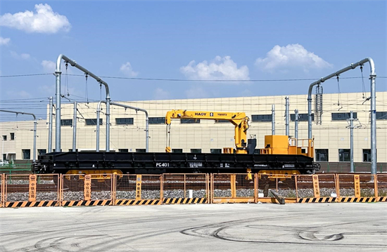 “中車造”地鐵工程車整裝出車 瀋陽地鐵4號線“好幫手”即將“上崗”_fororder_中車2