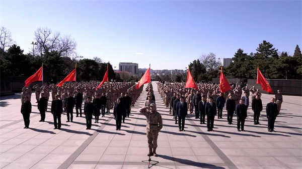 錦州市軍地開展以英模人物命名民兵應急分隊授旗儀式活動_fororder_圖片1