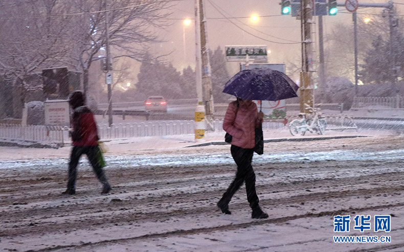 瀋陽迎來今冬首場降雪