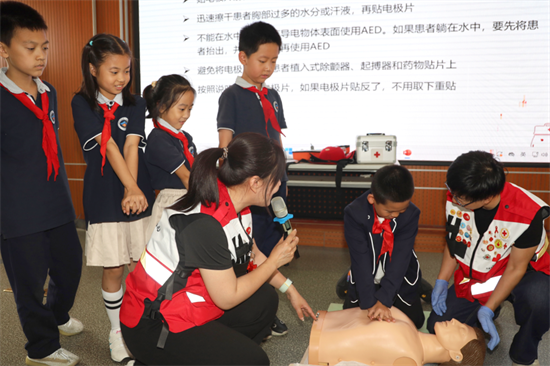 瀋陽市紅十字會“生命健康安全教育進校園”活動在寧山路小學舉辦_fororder_宋世輝3