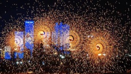 大連梭魚灣上演海上非遺秀