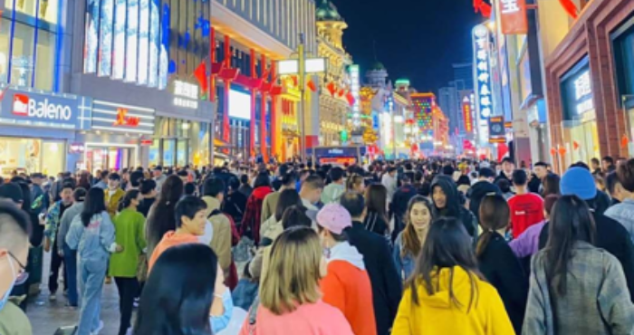 國慶頭兩天 瀋陽中街客流量將近一百六十萬