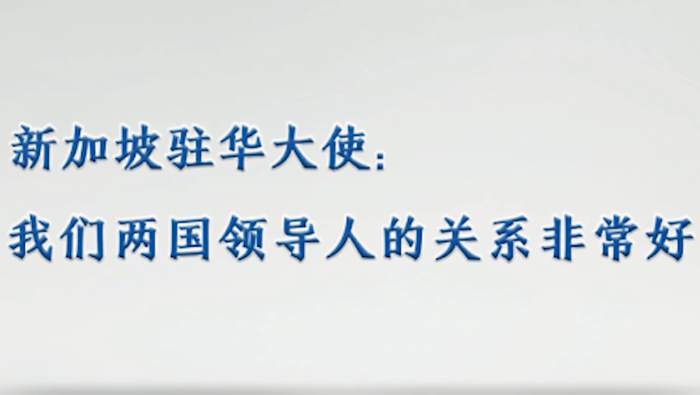 【國際微訪談】新加坡駐華大使：我們兩國領導人的關係非常好