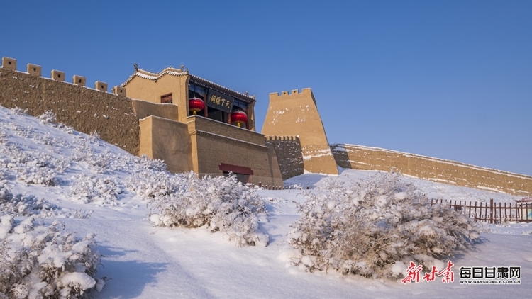 【大美甘肅+嘉峪關列表】西風漫卷塞上雪 一夜留白到戈壁 快看，雪後的嘉峪關有多美！