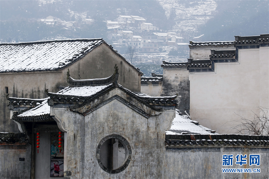 春雪落徽州