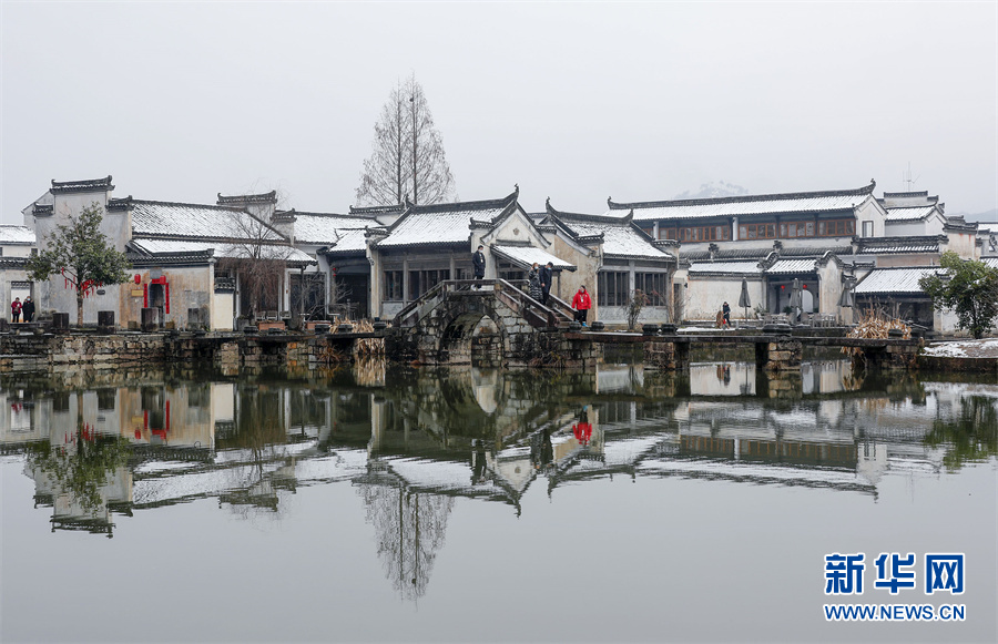 春雪落徽州