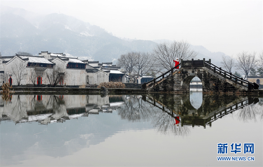 春雪落徽州