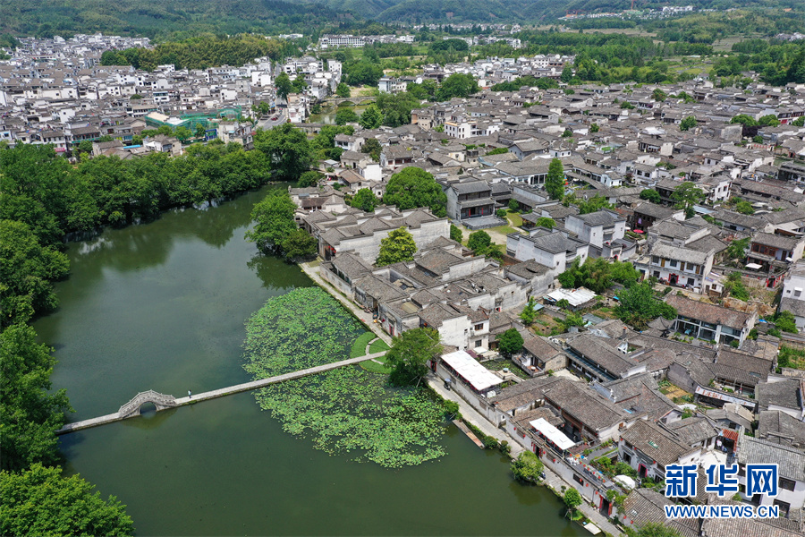 夏日宏村景如畫