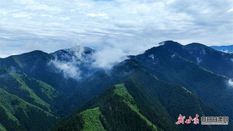 【焦點圖】蘭州：群山逶迤 雲海蒼茫 雨後興隆山如仙境_fororder_3