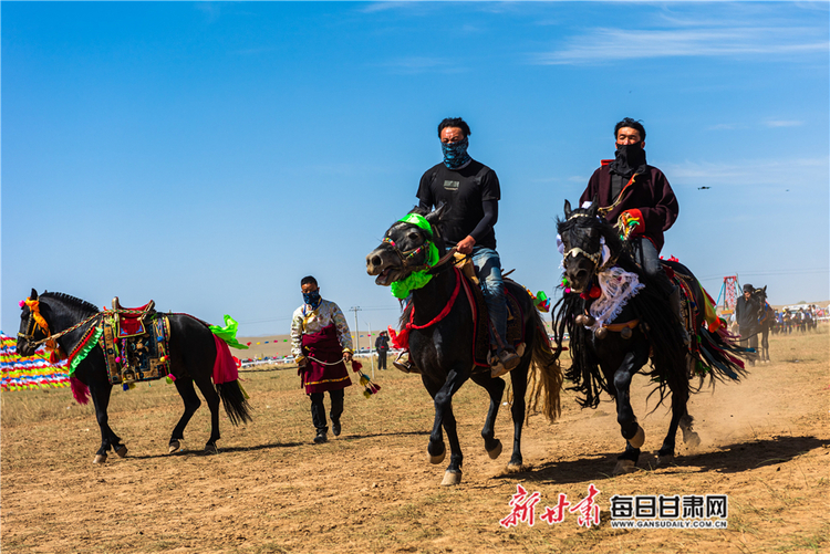 【焦點輪播圖】牧歌悠揚 馬蹄噠噠 武威天祝舉辦傳統賽馬大會_fororder_6