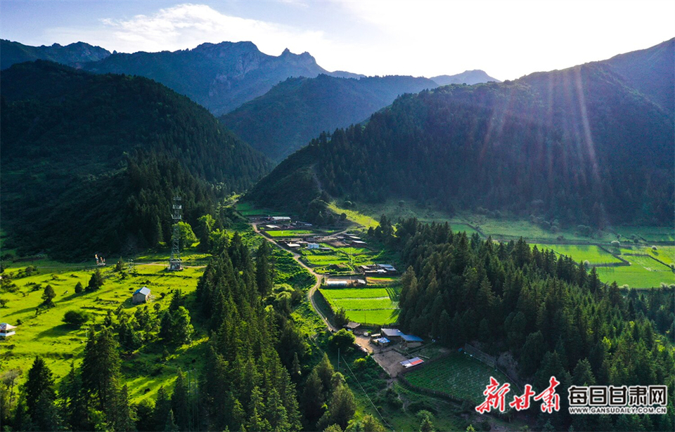 【焦點圖】層層山巒競秀色 茫茫林海翻碧浪 卓尼大峪溝比畫還美_fororder_4