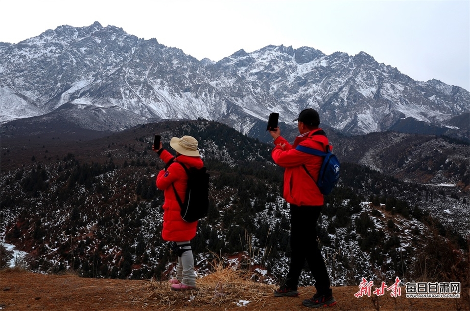 【輪播圖】張掖肅南蒼龍雪山冬日美景迎遠客_fororder_1